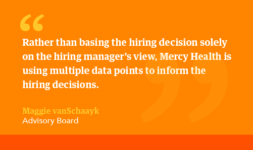 Quote about using data to make hiring decisions for DEI success