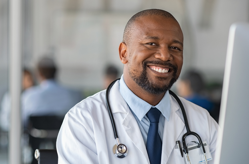 Physician working for an organization that practice hiring for diversity in healthcare