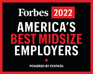 Forbes best employers logo