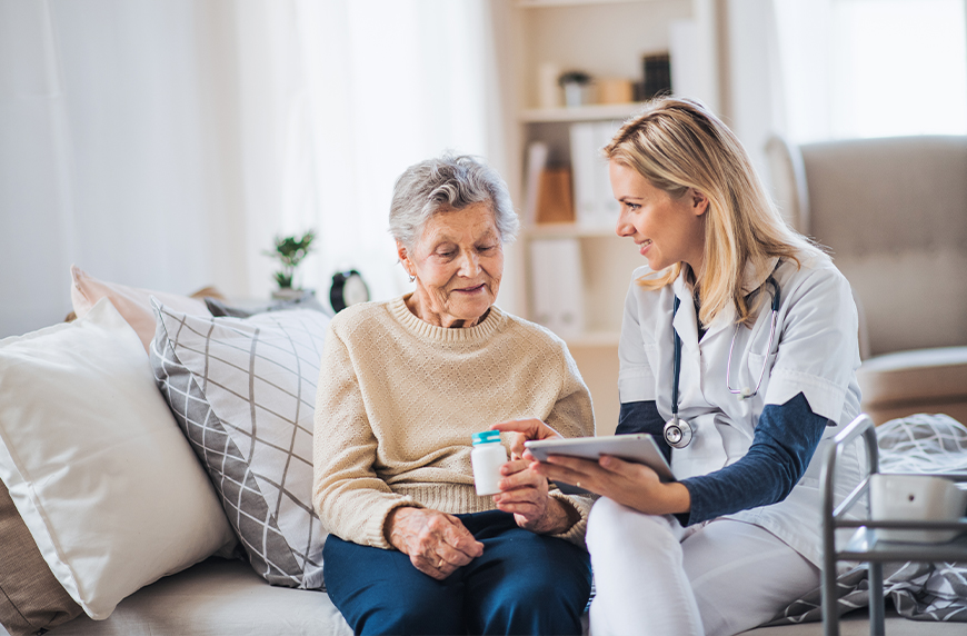 Home healthcare provider and patient