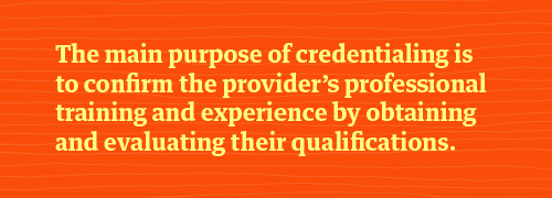 Purpose of locum tenens credentialing 