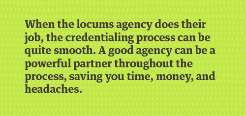 Locum tenens credentialing process tips