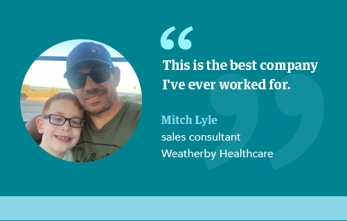 Mitch Lyle quote about working in sales at CHG