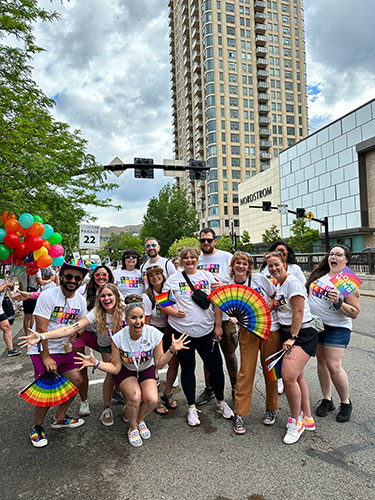 CHG employees at the Salt Lake City Pride parade