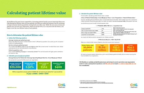 Thumbnail image of downloadable PDF on patient lifetime value