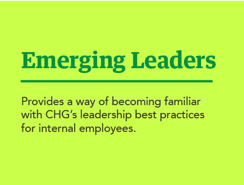 Infographic about what Emerging Leaders training is