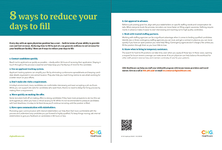 Thumbnail image of a PDF document that distills the 8 ways to reduce your days to fill article
