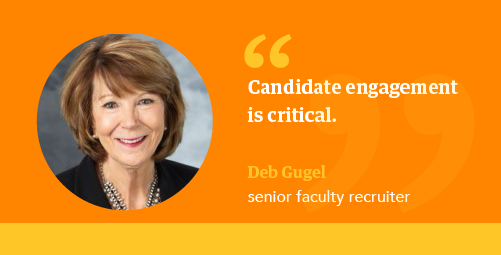 Quote from physician recruiter about importance of candidate engagement