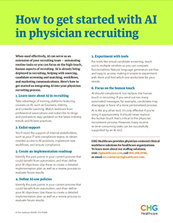 Thumbnail image of AI in physician recruiting PDF