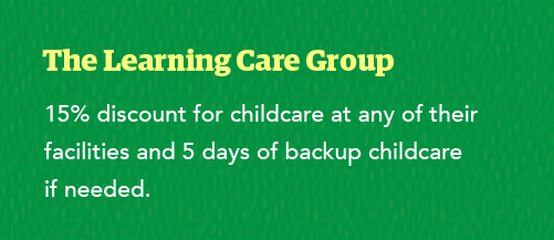 infographic with information about the Learning Care Group