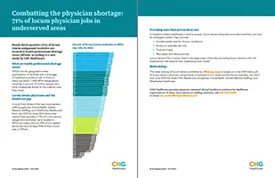 Thumbnail image of executive summary for HPSA study report