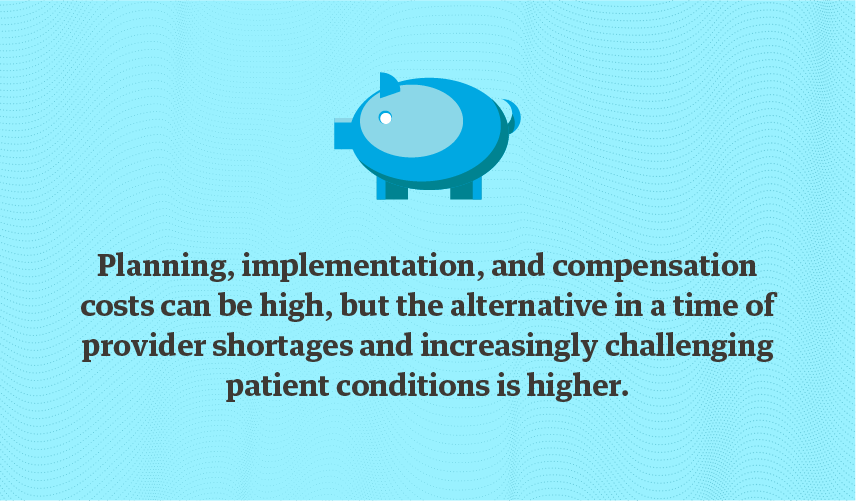 Image stating that while change can be expensive, not evolving your physician recruitment strategy will be more expensive in the end