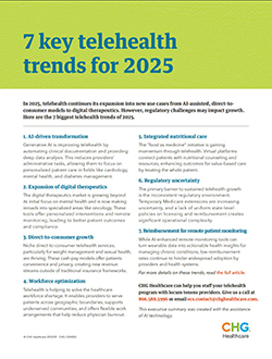 Thumbnail image of Trends in Telehealth 2025 PDF